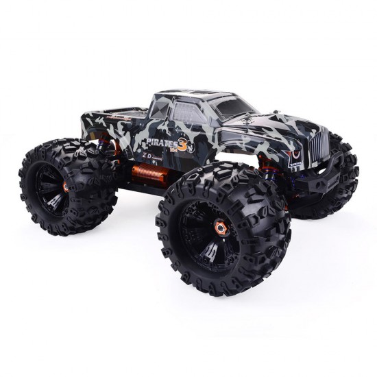 ZD Racing Camouflage MT8 Pirates3 Vehicle 1/8 2.4G 4WD 90km/h Electric Brushless RC Car RTR Model