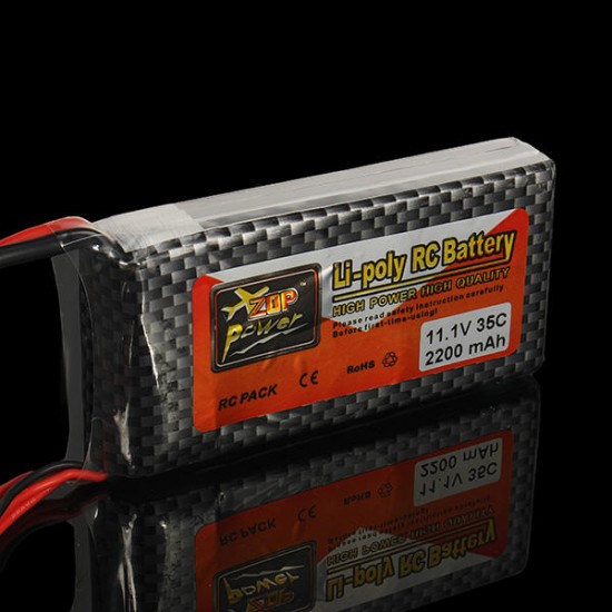 ZOP Power 11.1V 2200MAH 35C  3S Lipo Battery T Plug For RC Models