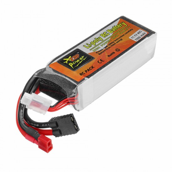ZOP Power 11.1V 7000mah 40C 3S Lipo Battery TRX Plug for Traxxas RC Car
