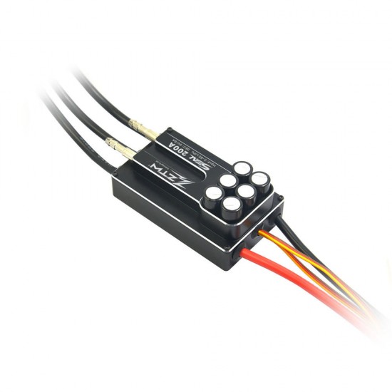 ZTW Seal 200A V2 Brushless ESC Waterproof All Metal Case Speed Controller for RC Boat Model