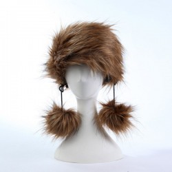 Zanzea Woman Fluffy Faux Fur Hat