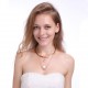 Zircon Gold Collar Chain Multilayer Pendant Necklace For Women