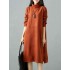 Elegant Women Pure Color High Collar Sweater Dresses