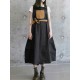 Japanese Style Adjustable Straps Pocket Cotton Apron Dress