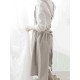 Japanese Style Retro Pure Color Cotton Linen Pleated Aprons Dress