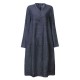 L-5XL Casual Women Imitation Denim Dress