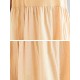 Linen Cotton Pure Color Hollow Out Hem Sleeveless Dress