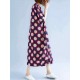 Loose Polka Dot Batwing Sleeve Pockets Bud Dress