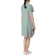 Loose Women Summer Solid Irregular Cotton Linen Lantern Dress