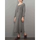 M-5XL Casual Women Pure Color Loose Dress