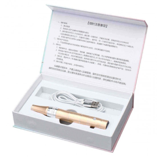 0.25mm-2mm USB Electric Micro Needles Instrument Derma Pen Wrinkle Removal Anti Aging Facial Skin