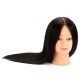 100% Black Practice Mannequin Real Human Hair Training Head Hairdressing Cutting Clamp Holder