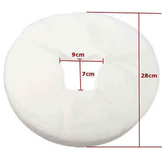 100pcs Disposable Spa Massage Bed Table Face Hole Cover Pads Salon Beauty Cleaning