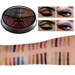 XLOONG 5 colors Eye Shadow Palette Shimmer Eyes Makeup Set