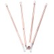 Y.F.M® 4pcs Acne Blackhead Remover Needles Set Rose Gold Double Head Pimples Multipurpose Cleansing Tool