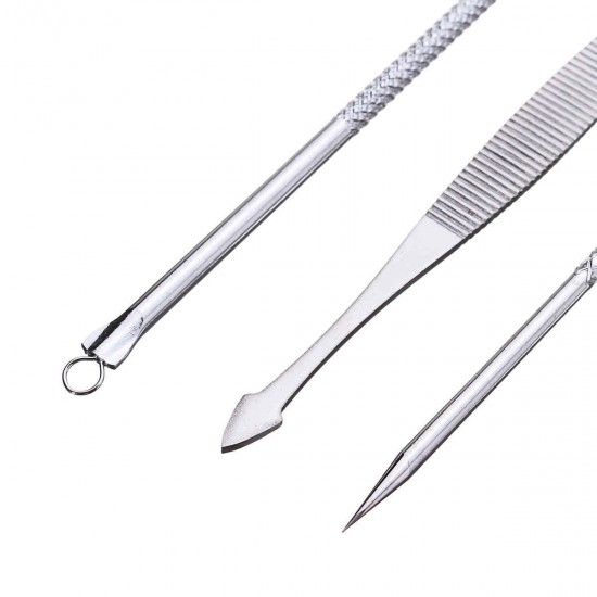 Y.F.M® 8Pcs Blackhead Remover Pimple Stainless Steel Acne Needle Tool Kit