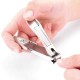 Y.F.M® Nail Catcher Clipper Stainless Steel Anti Splash Manicure Tool Curved File Trimmer Travel