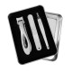 Y.F.M® ZJQ-1 Dual-bend Nail Clipper Finger Toenails Cutter File Pusher Manicure Pedicure Tools Kits