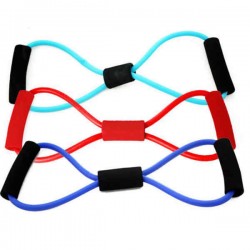 Yoga 8-shaped Resistance Band Tube Body Building Fitness Exercise Tool
