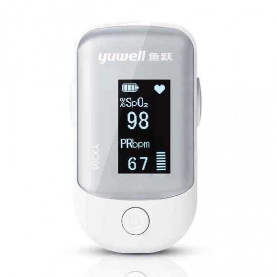 Yuwell YX305 Fingertip Pulse Oximeter Digital Blood Oxygen Monitor OLED Screen High-Speed Sensor Auto Power Off For Family Pluse Care