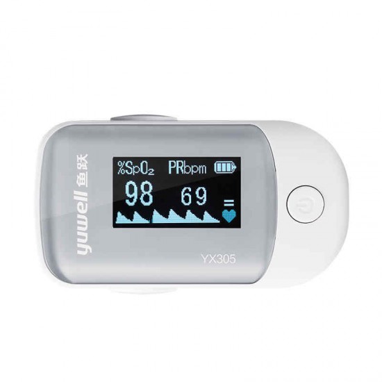 Yuwell YX305 Fingertip Pulse Oximeter Digital Blood Oxygen Monitor OLED Screen High-Speed Sensor Auto Power Off For Family Pluse Care