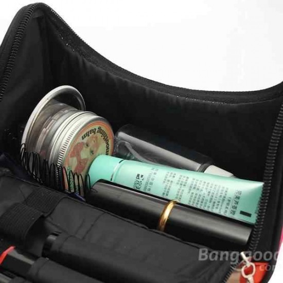 Zebra Stripe Portable Makeup Cosmetic Case Storage Travel Bag