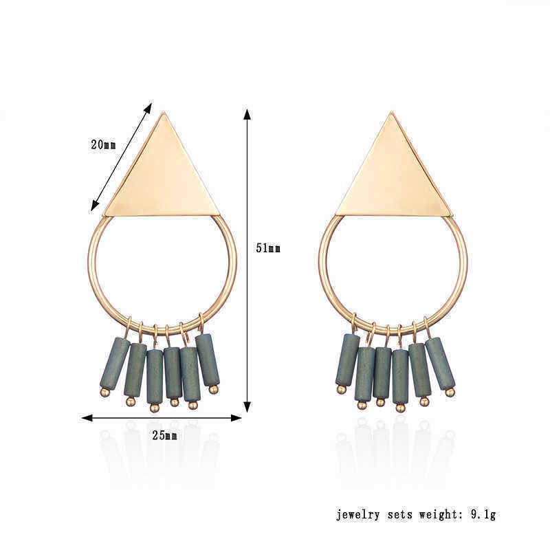 18K-Gold-Plated-Simple-Geometric-Green-Tassel-Pendant-Ear-Stud-Fashion-Earrings-for-Women-1175738