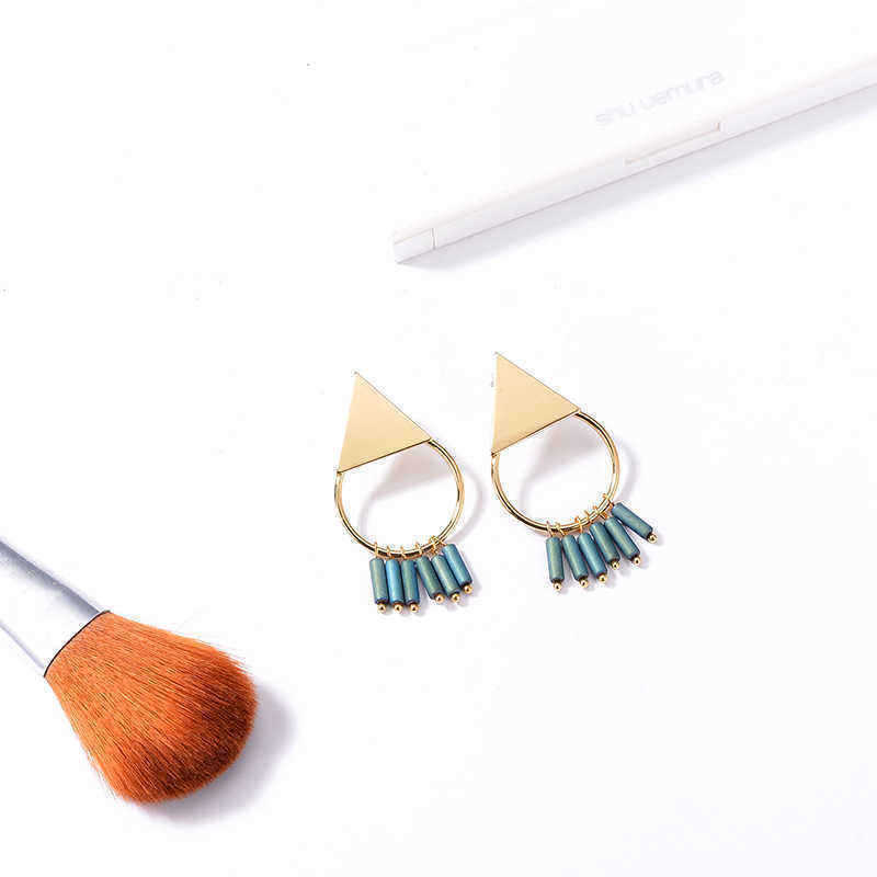 18K-Gold-Plated-Simple-Geometric-Green-Tassel-Pendant-Ear-Stud-Fashion-Earrings-for-Women-1175738