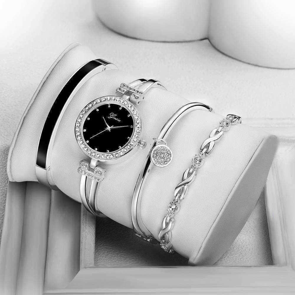 4-Pcs-Fashion--Suit-Ladies-Bracelet-Watch-1558170
