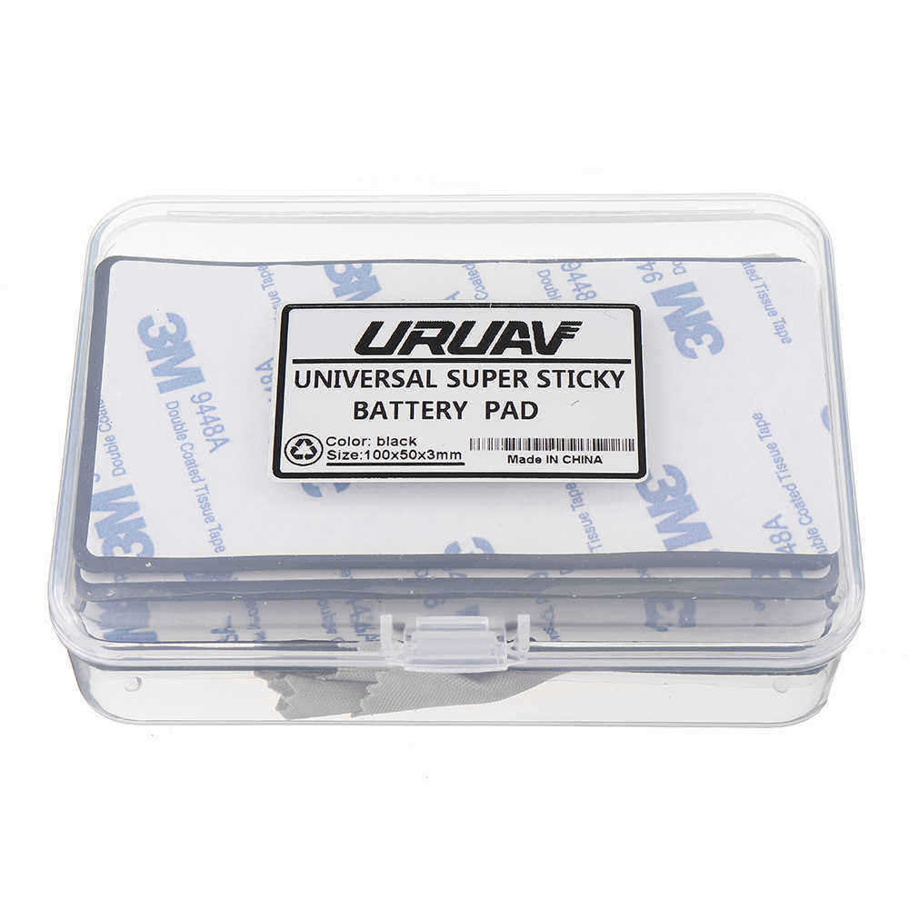 5-PCS-URUAV-PADSTAR-100x50mm-Sticky-Battery-Mat-Non-slip-Pad-Support-Washing-for-4S-13001500mAh-Lipo-1490795