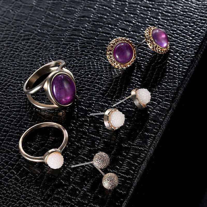 5-Pcs-of-Gold-Silver-Plated-Gem-Rings-Crystal-Earrings-Jewelry-Set-1147519