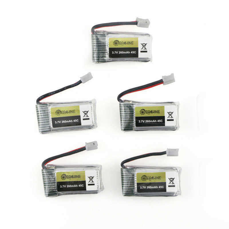 5PCS-37V-260MAH-45C-Lipo-Battery-USB-Charger-Set-for-Eachine-E010-E010C-E011-E011C-E013-JJRC-H67-1205884