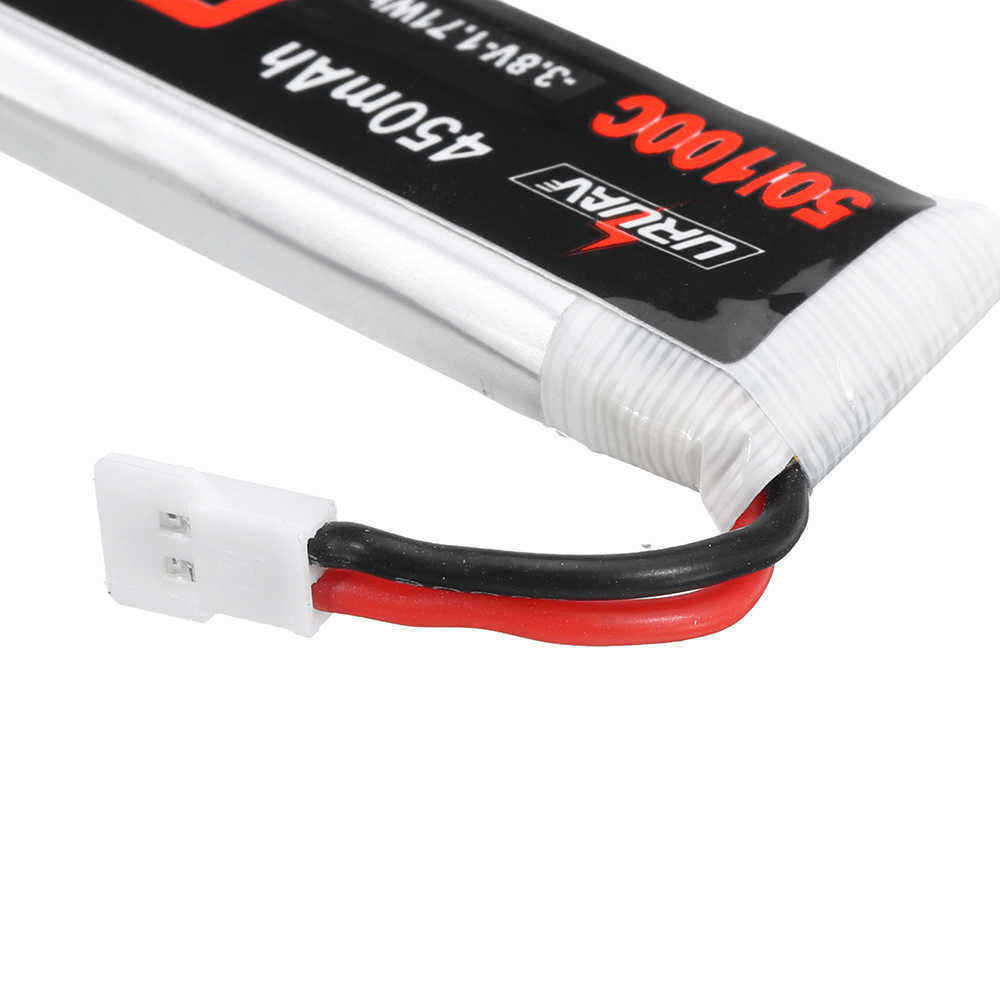 5Pcs-URUAV-38V-450Mah-80160C-1S-HV-435V-Lipo-Battery-White-Plug-for-Happymodel-Snapper7-Emax-Tinyhaw-1552166