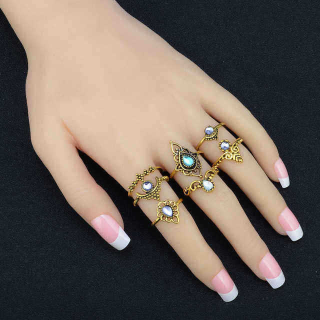 7Pcs-Retro-Ethnic-Style-Openwork-Gem-Joint-Ring-1558139