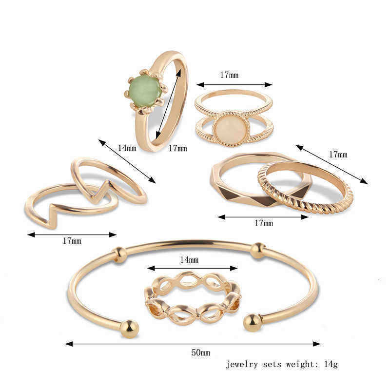 8-Pcs-of-Gold-Silver-Plated-Crystal-Rings-Women-Bracelets-Jewelry-Set-1146981