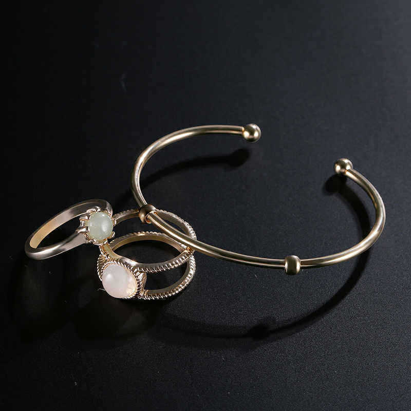 8-Pcs-of-Gold-Silver-Plated-Crystal-Rings-Women-Bracelets-Jewelry-Set-1146981