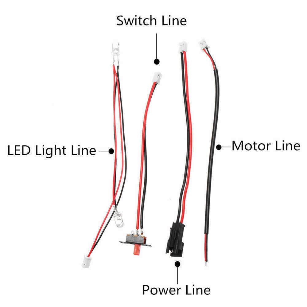 8PCS-WPL-B36-B24-B16-C24-116-Rc-Car-Parts-Transmitter-Receiver-Board-Battery-USB-Cable-Wires-Set-1390572