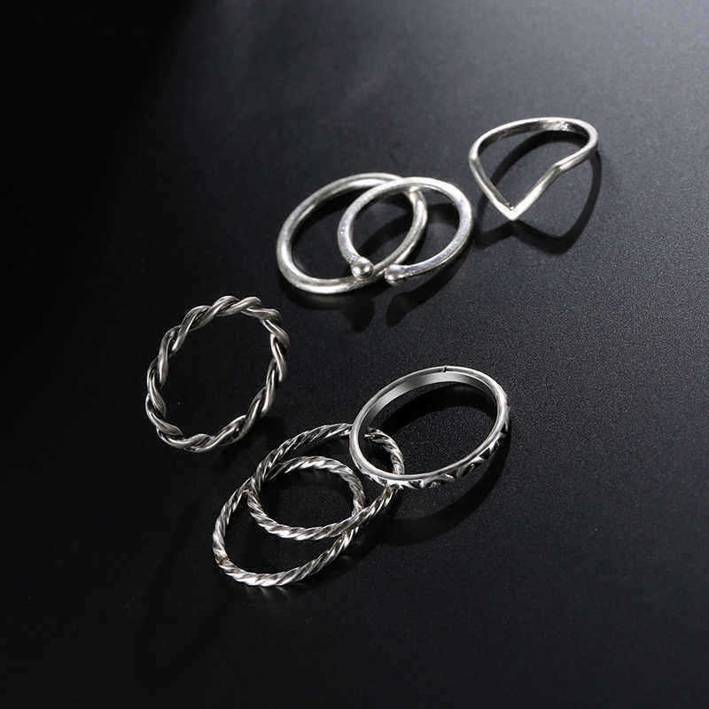 9-Pcs-of-Gold-Silver-Plated-Rings-Women-Tassels-Bracelets-Jewelry-Set-1146982