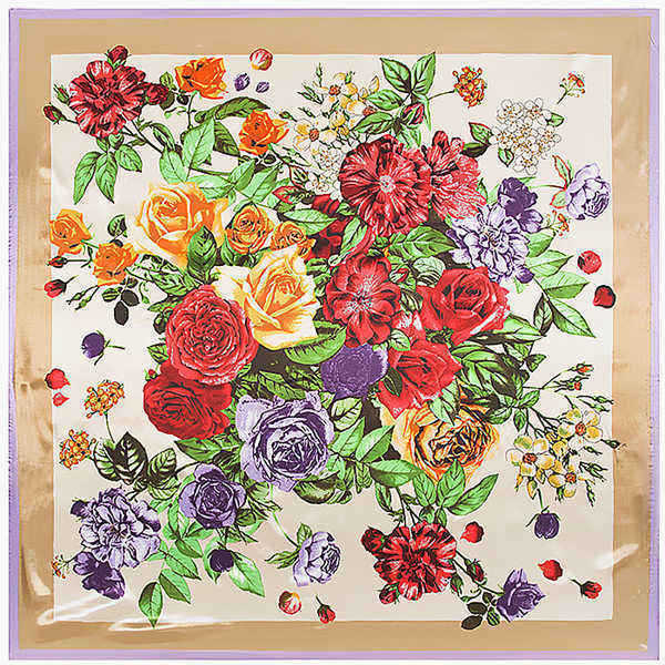 9090CM-Women-Ladies-Flower-Printed-Satin-Square-Floral-Headbrand-Multifunctional-Scarf-Shawls-1093810