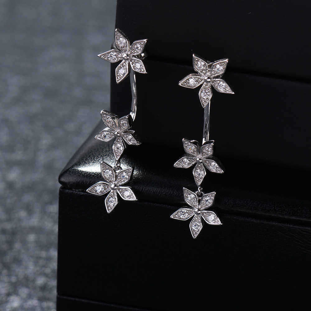 925-Sterling-Silver-Flower-Earrings-Dazzling-Zirconia-Rose-Gold-Ear-Drop-for-Women-1283193