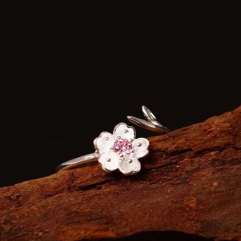 925-Sterling-Silver-Women-Ring-Purple-Rhinestone-Flower-Charm-Adjustable-Open-Ring-for-Women-1289930