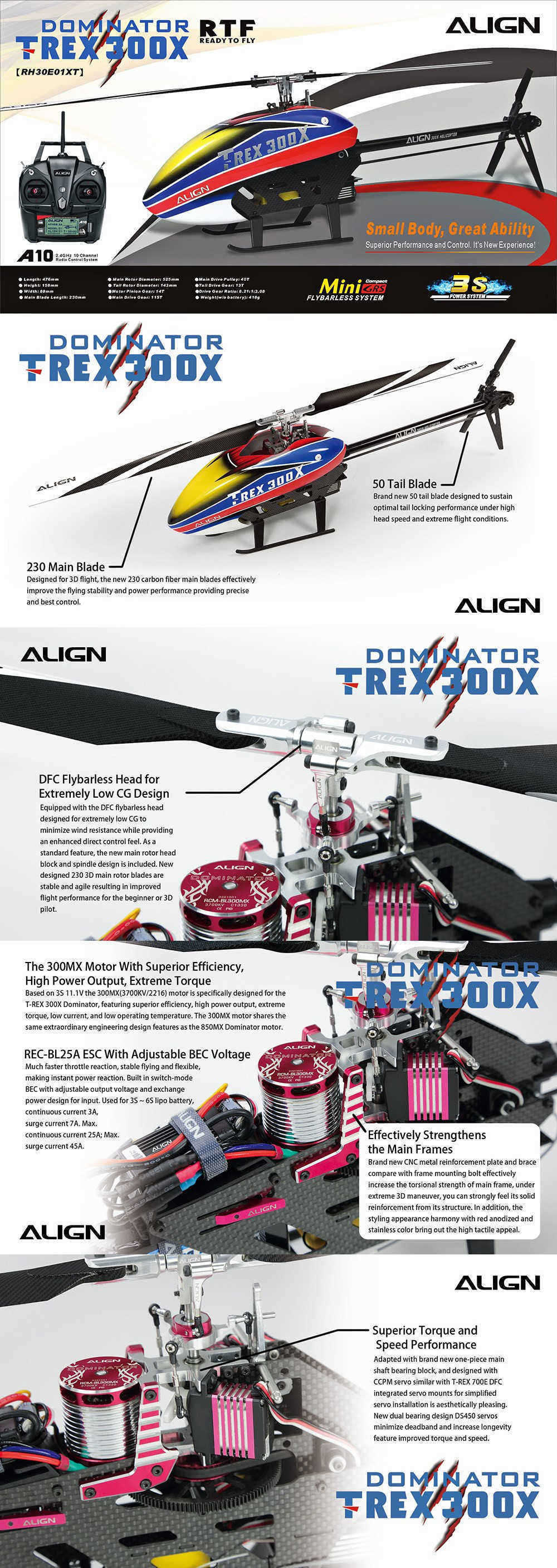 Align-T-Rex-300X-DOMINATOR-DFC-6CH-3D-Flying-RC-Helicopter-RTF-With-A10-Transmitter-1542056