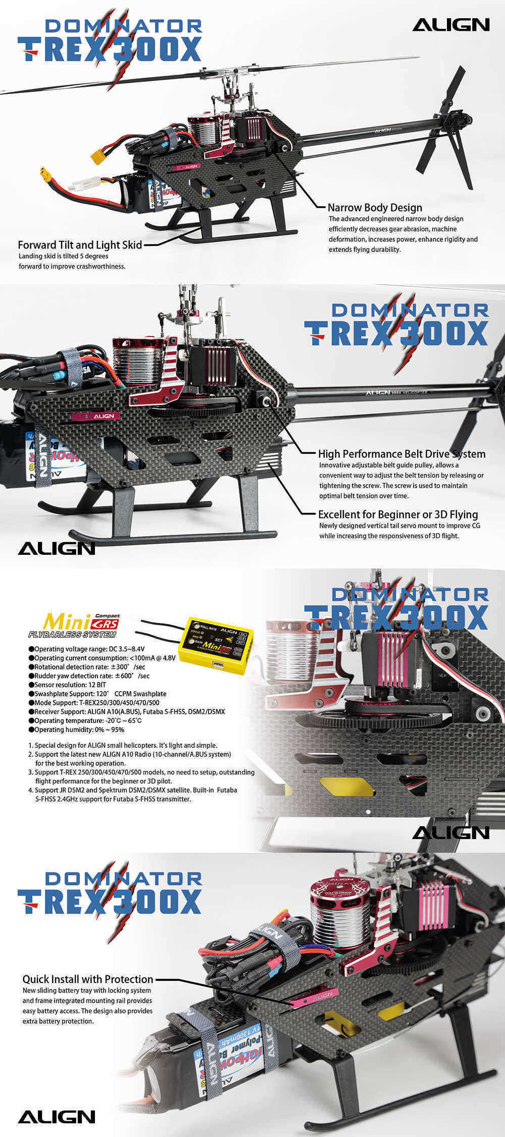 Align-T-Rex-300X-DOMINATOR-DFC-6CH-3D-Flying-RC-Helicopter-RTF-With-A10-Transmitter-1542056