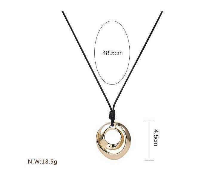 Alloy-Necklace-Double-Circle-Personality-Simple-Fashion-Pendant-for-Women-1267410