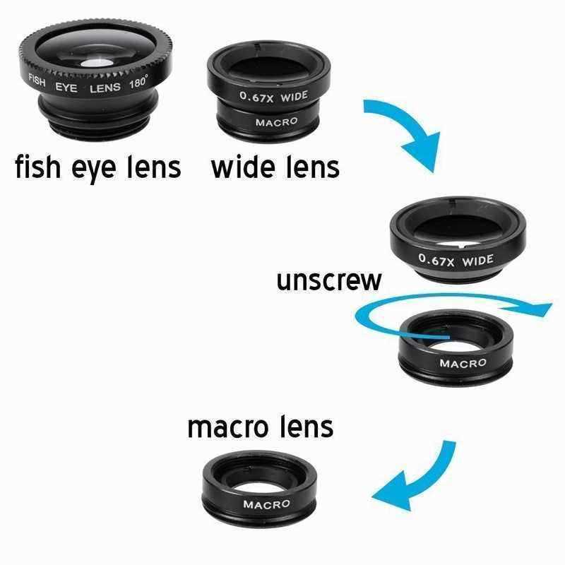 Bakeey-Universal-Clip-Camera-Lens-067-Wide-Angel180-Degree-Fish-EyeMacro-For-Mobile-Phone-Tablet-1391533