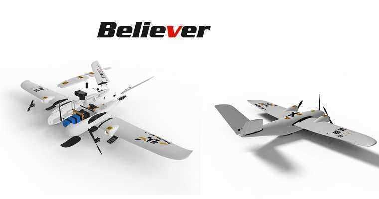 Believer-1960mm-Wingspan-EPO-Twin-Motor-Aerial-Survey-Aircraft-FPV-Platform-Mapping-RC-Airplane-KIT-1178800