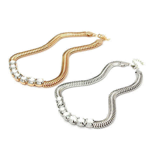 Bib-Silver-Gold-Metal-Crystal-Snake-Chain-Choker-Necklace-For-Women-979132