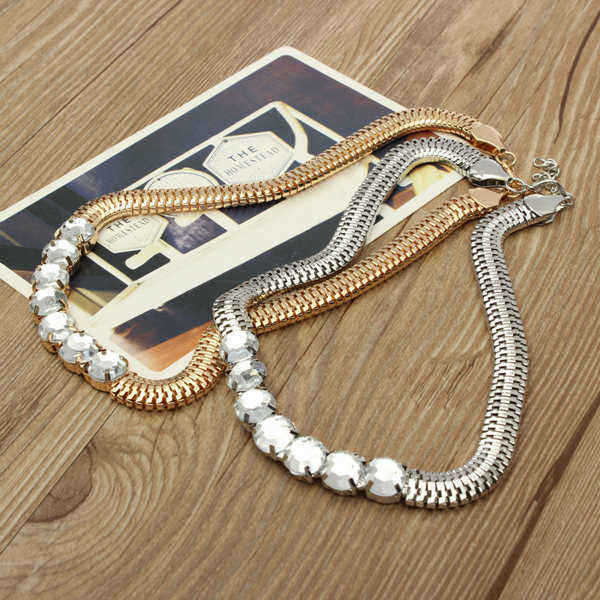 Bib-Silver-Gold-Metal-Crystal-Snake-Chain-Choker-Necklace-For-Women-979132