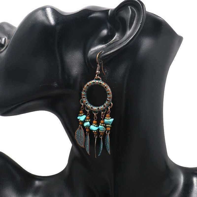 Bohemian-Blue-Stone-Multi-layer-Leaf-Ear-Drop-Earrings-Tassels-Women-Earring-1382289