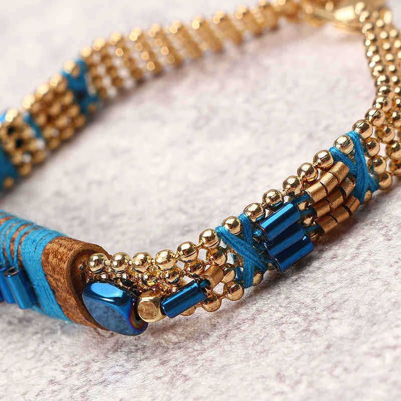 Bohemian-Bracelet-Gold-Plated-Blue-Glass-Bead-Thread-Charm-Adjustable-Bangle-Boho-Jewelry-for-Women-1179134